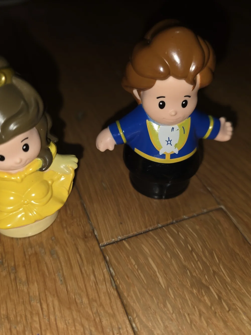 2PC LITTLE PEOPLE Fisher Price Disney Belle Beauty & the Beast PRINCE Adam 2012